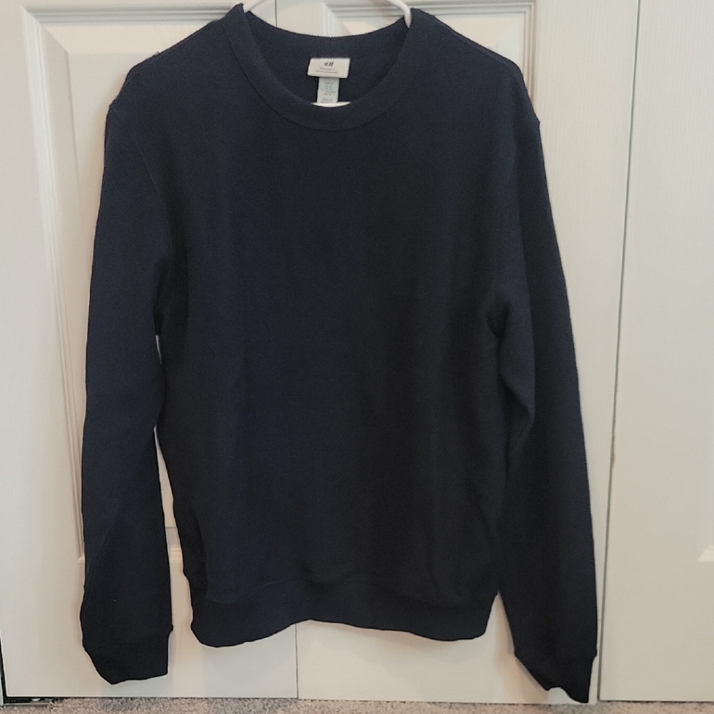 H&M Men's Navy Crewneck Sweater
